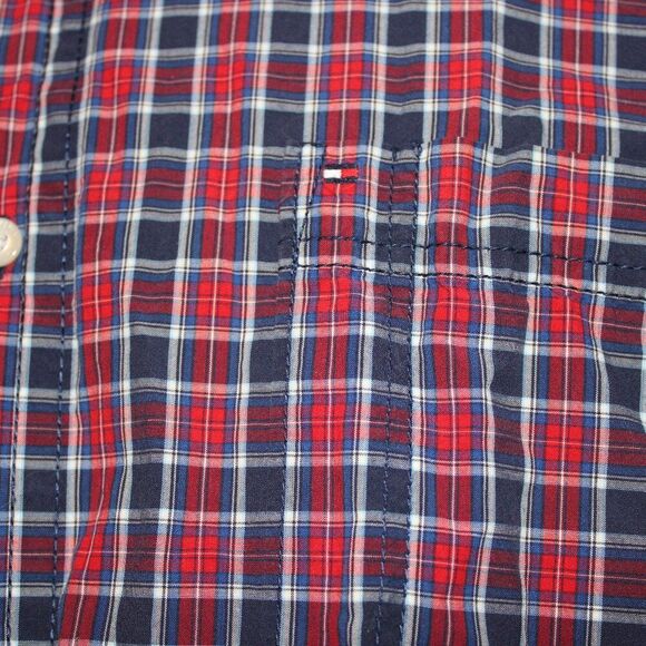 Tommy Hilfiger Men's Plaid Long Sleeve Shirt - Picture 6 of 7